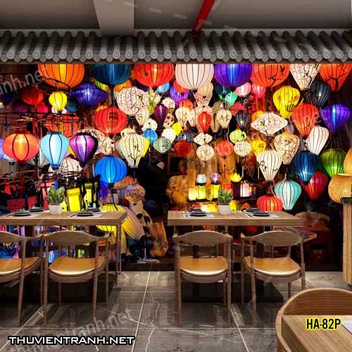 Tranh dán tường phố cổ Hội AnHA-82P - Tranh tường chất lượng cao